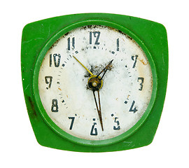 Image showing Vintage rusty clock.