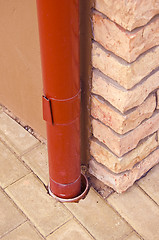 Image showing Rainwater pipe.