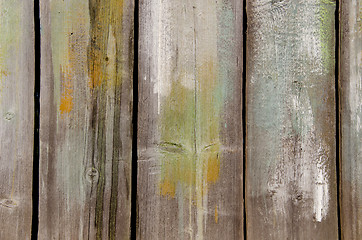 Image showing Abandoned wooden wall.