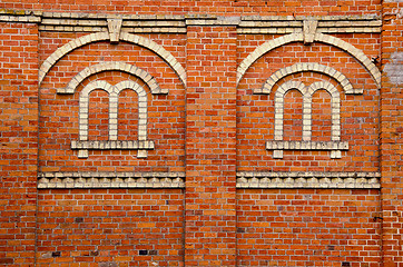 Image showing Window imitation on wall.