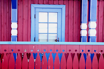 Image showing Colored wooden cottage.