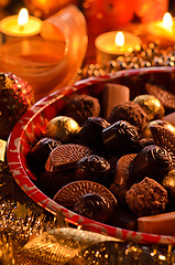 Image showing Chocolate pralines