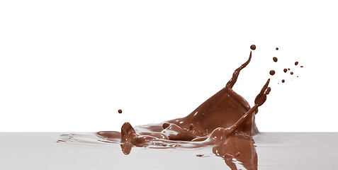 Image showing chocolate splash