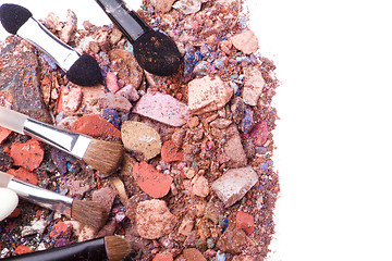 Image showing crushed eyeshadows