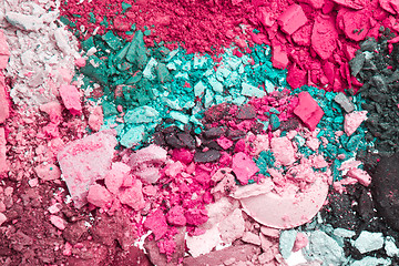 Image showing crushed eyeshadows