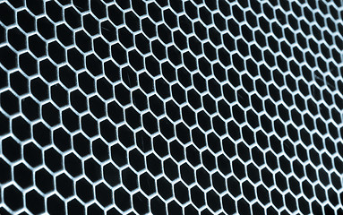 Image showing abstract metallic grid