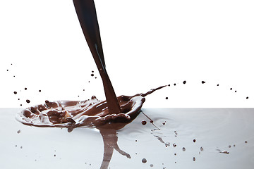 Image showing pouring chocolate