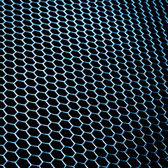 Image showing abstract metallic grid