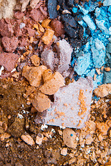 Image showing crushed eyeshadows