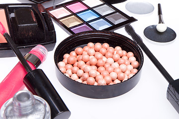 Image showing set of cosmetic makeup products