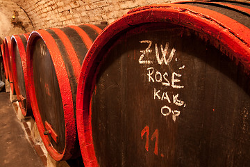 Image showing wine barrels