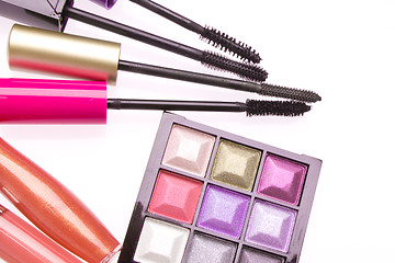 Image showing makeup set isolated