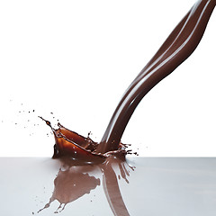 Image showing pouring chocolate