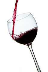 Image showing pouring red wine 