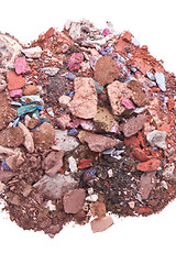 Image showing crushed eyeshadows