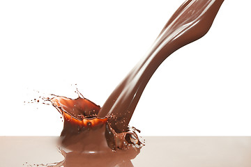 Image showing pouring chocolate