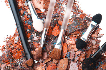 Image showing crushed eyeshadows