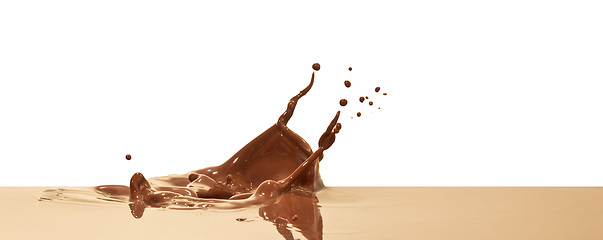 Image showing chocolate splash