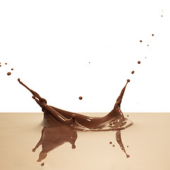 Image showing chocolate splash