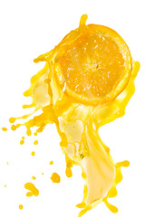 Image showing orange juice splash