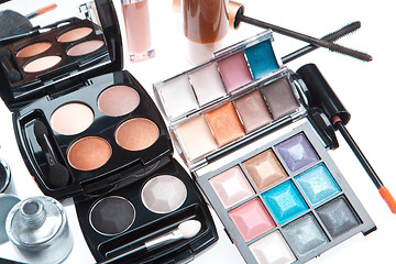 Image showing set of cosmetic makeup products