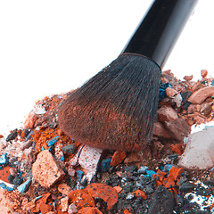 Image showing crushed eyeshadows