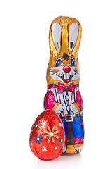 Image showing easter bunny with egg