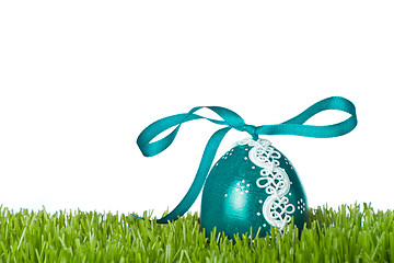 Image showing easter egg in grass