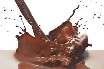 Image showing pouring chocolate