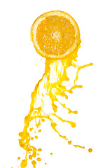 Image showing orange juice splash