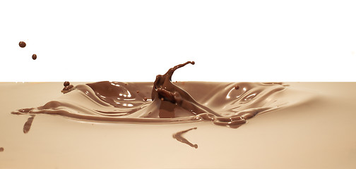 Image showing chocolate splash