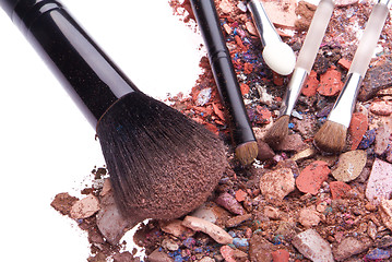 Image showing crushed eyeshadows