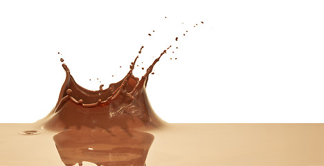 Image showing chocolate splash