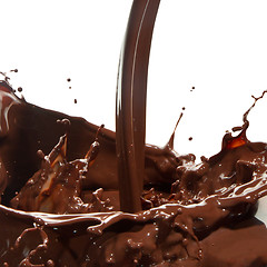 Image showing pouring chocolate