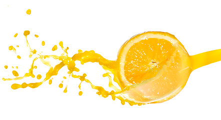 Image showing orange juice splash