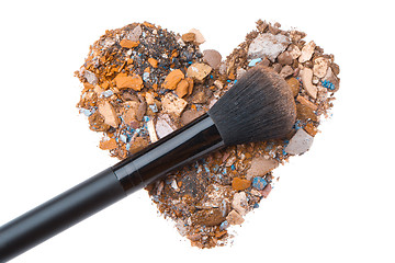 Image showing crushed eyeshadows