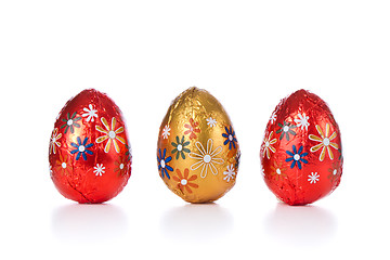 Image showing chocolate easter eggs