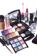 Image showing set of cosmetic makeup products