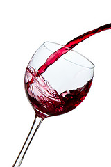 Image showing pouring red wine 