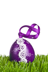 Image showing easter egg in grass