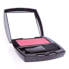 Image showing compact blush with brush