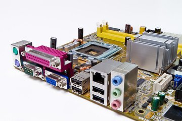 Image showing motherboard isolated