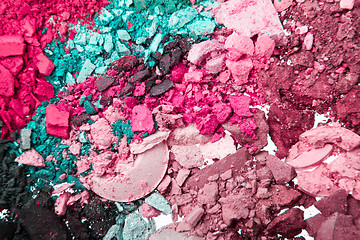 Image showing crushed eyeshadows