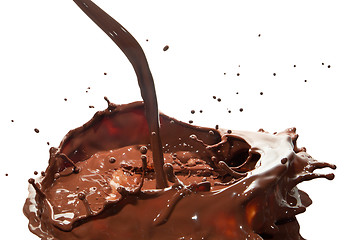 Image showing pouring chocolate