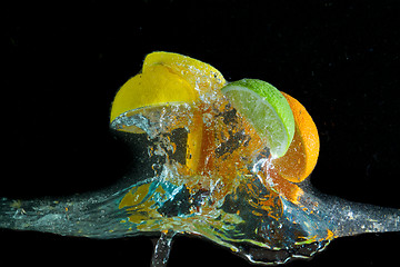 Image showing fruit splash