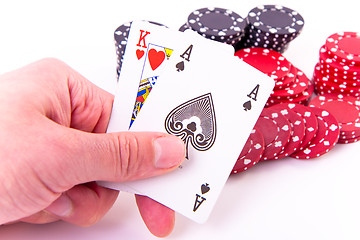 Image showing king of hearts and black jack