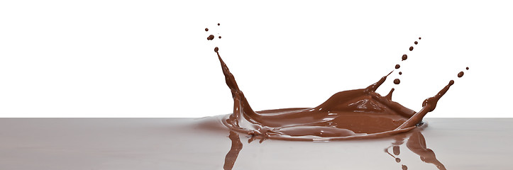 Image showing chocolate splash