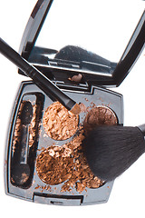 Image showing crushed compact eyeshadows