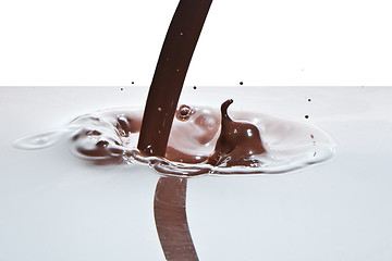 Image showing pouring chocolate