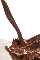 Image showing pouring chocolate